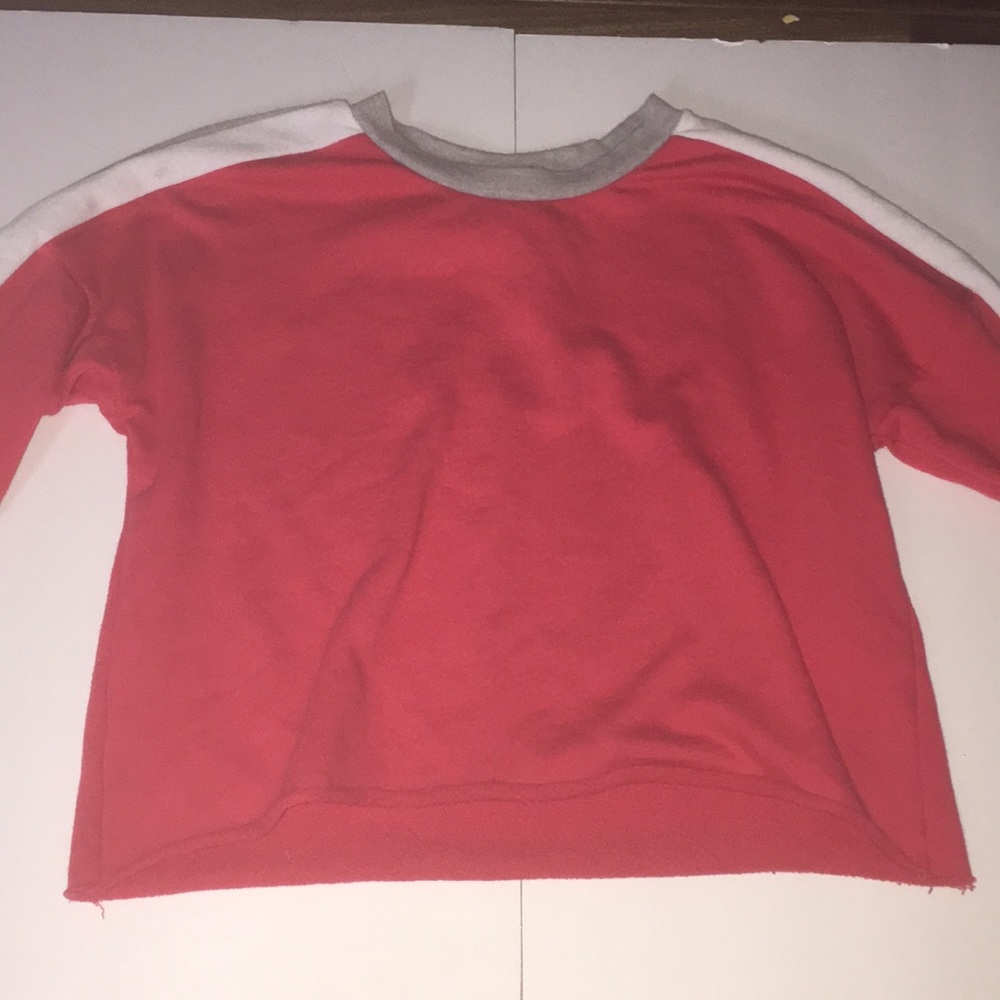 Pink sweater  crop top